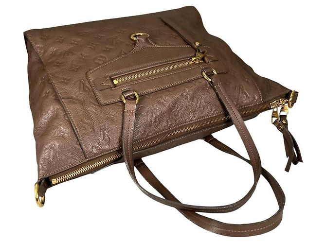 Borsa Louis Vuitton Monogram Empreinte Marrone - vista 9