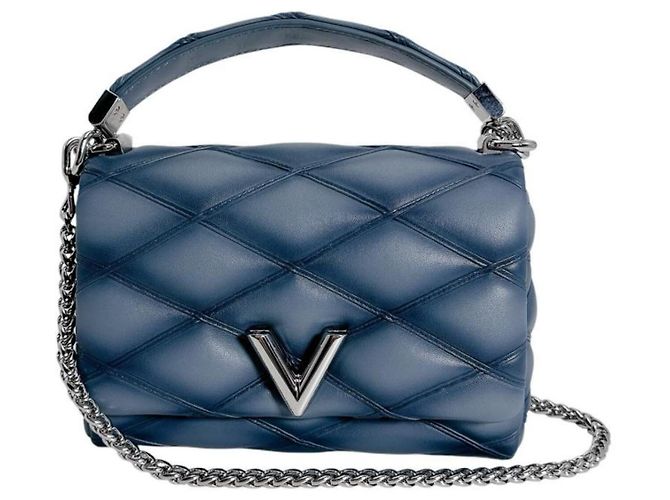 Sac à main Louis Vuitton Maltage GO-14PM Bleu - vue 2