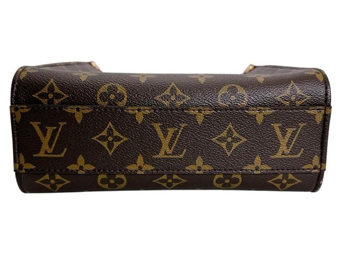 Borsa a Mano Louis Vuitton Monogram Sac Plat BB Marrone - vista 5