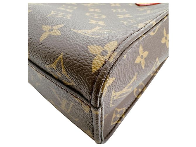 Borsa a Mano Louis Vuitton Monogram Sac Plat BB Marrone - vista 6