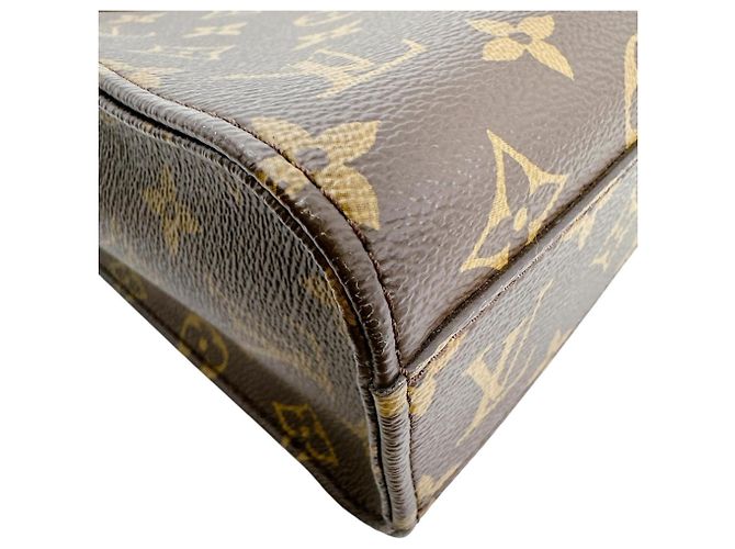 Borsa a Mano Louis Vuitton Monogram Sac Plat BB Marrone - vista 7