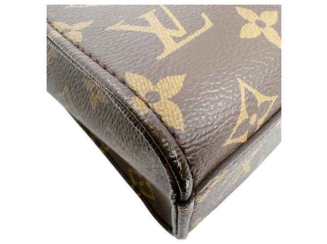 Borsa a Mano Louis Vuitton Monogram Sac Plat BB Marrone - vista 9