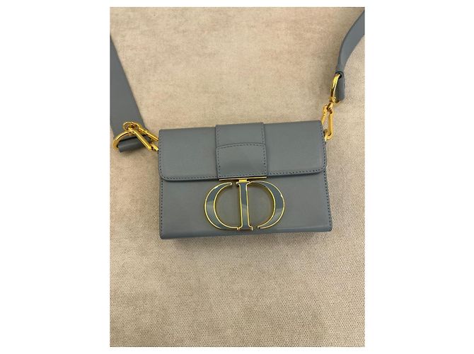 Borsa Dior 30 Montaigne Box Pelle di Vitello Blu - vista 2