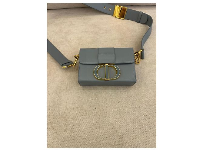 Borsa Dior 30 Montaigne Box Pelle di Vitello Blu - vista 6