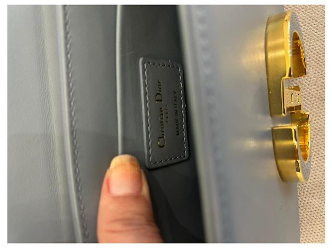 Borsa Dior 30 Montaigne Box Pelle di Vitello Blu - vista 9