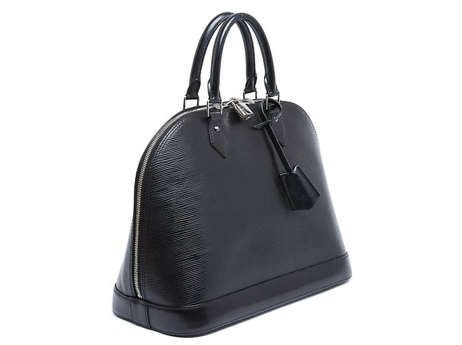 Louis Vuitton Alma MM Pelle Epi Nero - vista 3