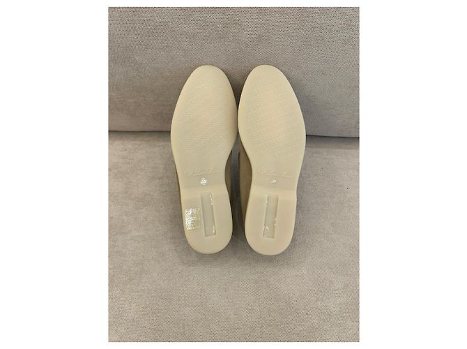 Loro Piana Summer Charms Walk Mocassini in scamosciato beige - vista 5