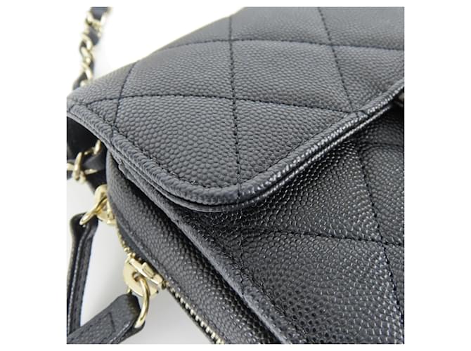 Borsa a Spalla Chanel Mini Flap Nero - vista 11