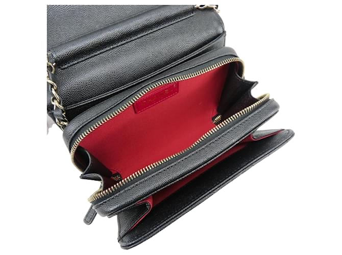 Borsa a Spalla Chanel Mini Flap Nero - vista 20