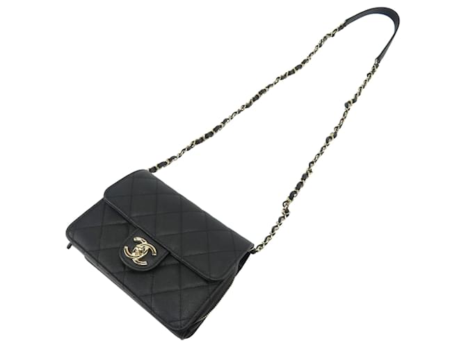 Borsa a Spalla Chanel Mini Flap Nero - vista 26
