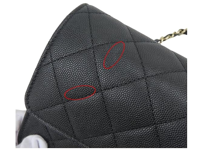 Borsa a Spalla Chanel Mini Flap Nero - vista 8