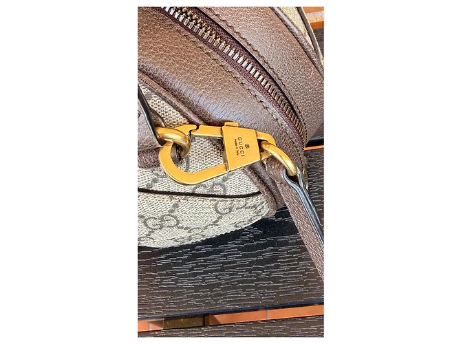 Gucci Mini borsa rotonda Ophidia GG Small Marrone Monogramma - vista 2