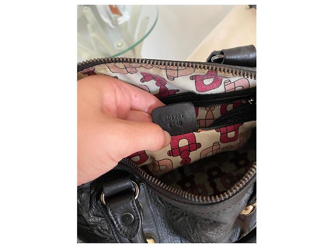 Borsa Gucci in pelle nera con rilievi Nero - vista 11