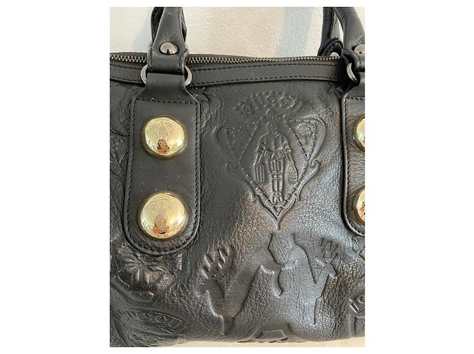 Borsa Gucci in pelle nera con rilievi Nero - vista 2