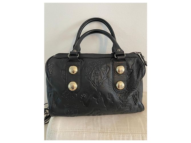 Borsa Gucci in pelle nera con rilievi Nero - vista 5