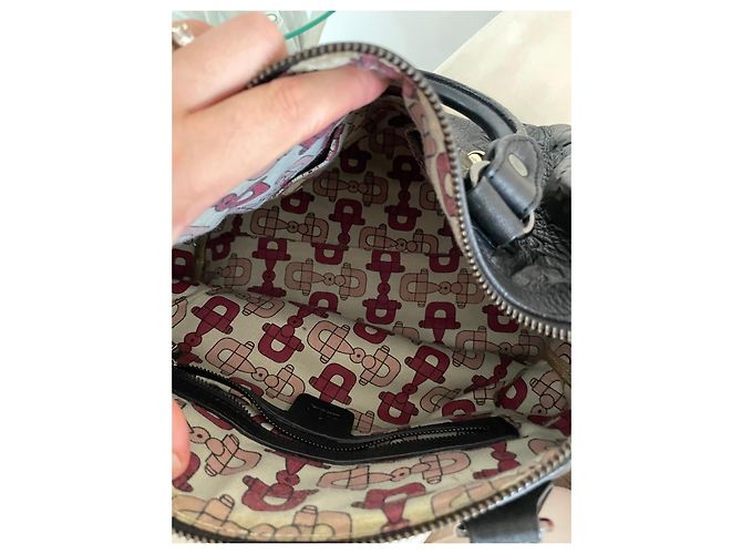 Borsa Gucci in pelle nera con rilievi Nero - vista 9