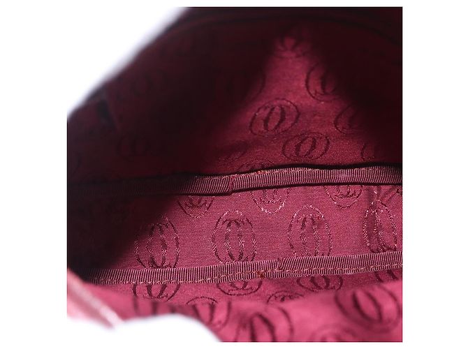 Cartier Must de Cartier in pelle con nappina Bordò - vista 5