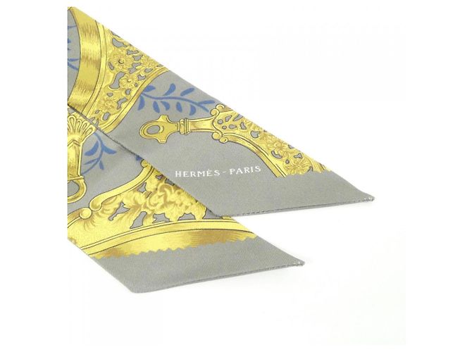 Silk In Hermès Pañuelo Twilly Hermes Verde - vista 2