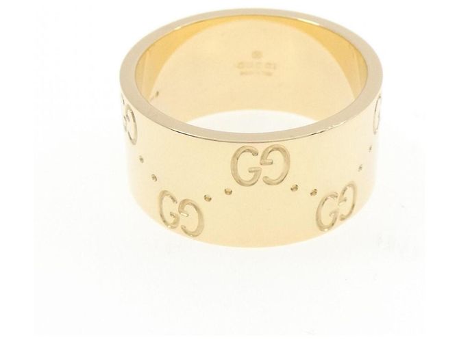 Anello Icon Band Gucci in oro giallo 18K - vista 2