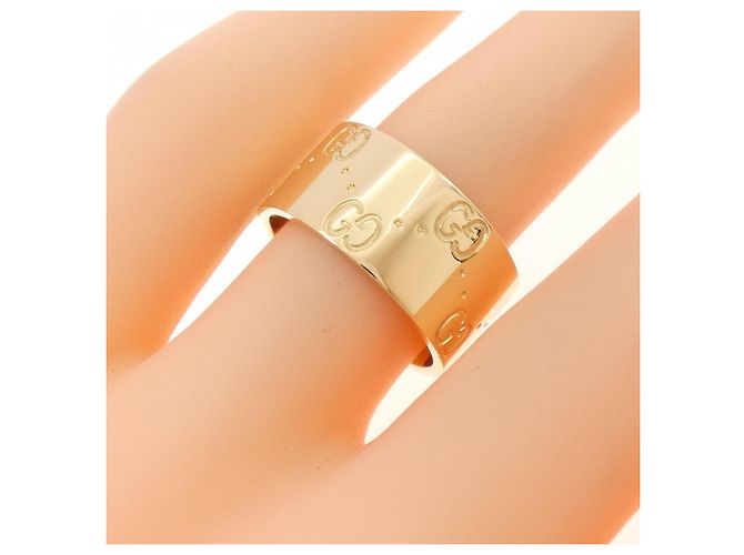 Anello Icon Band Gucci in oro giallo 18K - vista 4