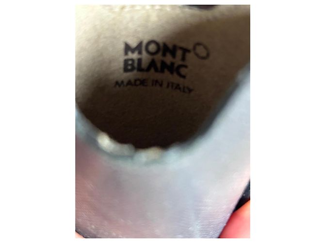 Montblanc iPhone 5 Saffiano Leather Case - Navy Blue - view 6