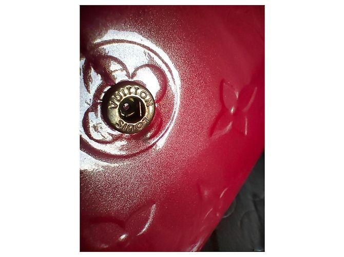 Louis Vuitton Monogram Vernis Porte-Valeurs Portafoglio Rosa Lampone - vista 15