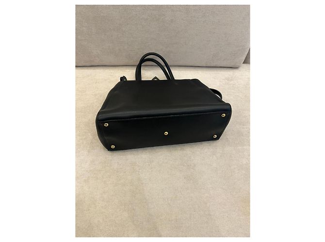 Fendi 2Jours Borsa Tote Pelle Nera Nero - vista 4