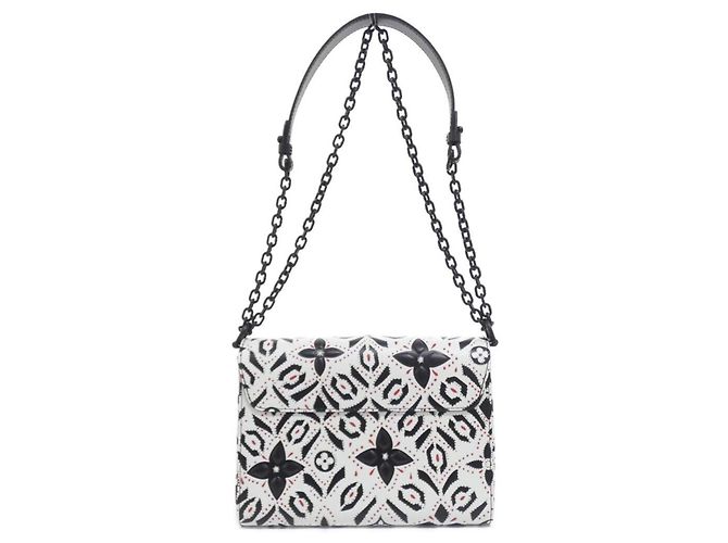 Borsa a Spalla Louis Vuitton Twist MM Nero Bianco - vista 2