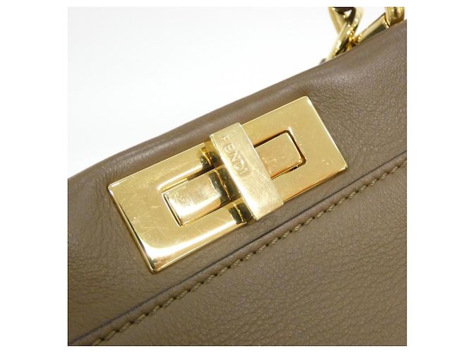Borsa Fendi Peekaboo 8BN290 5WM Marrone - vista 3