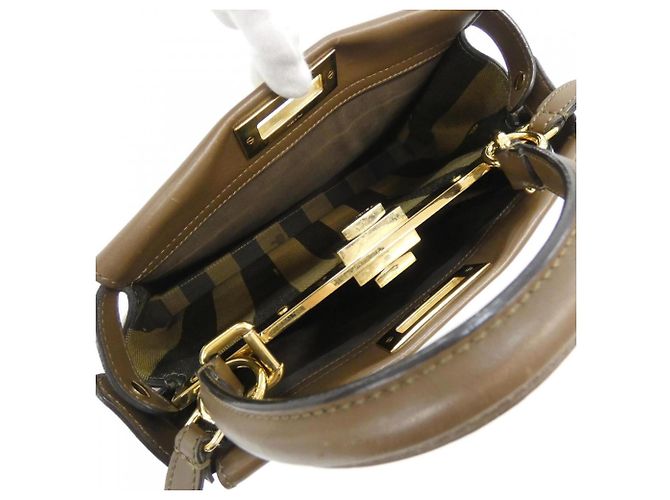 Borsa Fendi Peekaboo 8BN290 5WM Marrone - vista 6