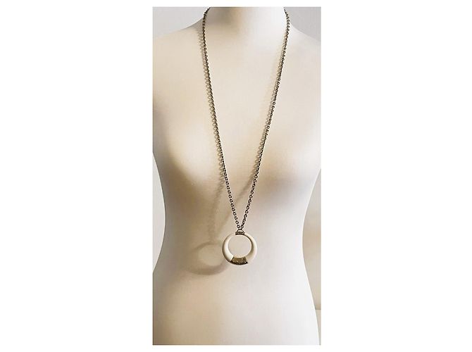 Collana DOLCE & GABBANA “Clue” con pendente bianco placcato oro D'oro - vista 11
