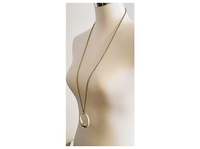 Collana DOLCE & GABBANA “Clue” con pendente bianco placcato oro D'oro - vista 14