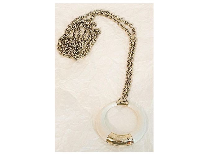 Collana DOLCE & GABBANA “Clue” con pendente bianco placcato oro D'oro - vista 7