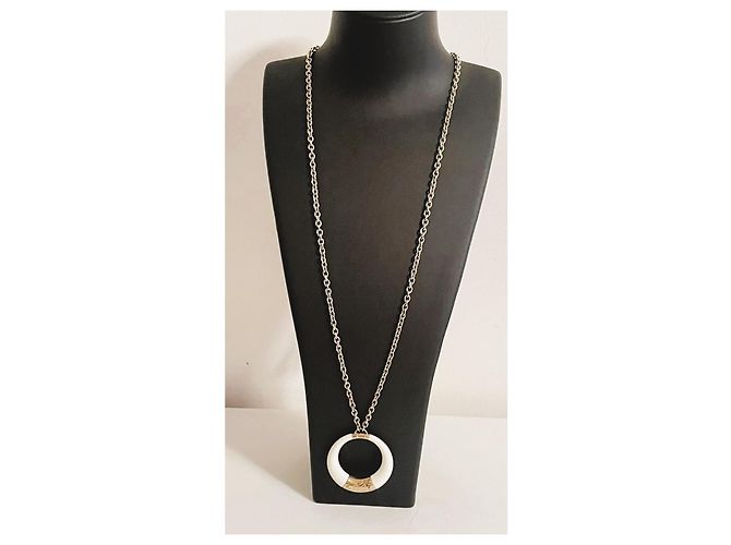Collana DOLCE & GABBANA “Clue” con pendente bianco placcato oro D'oro - vista 8