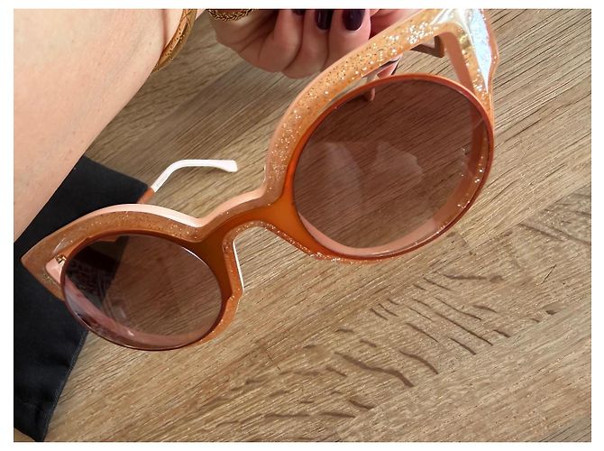 Fendi FF 0137/S Sonnenbrille Braun Pink Orange - Ansicht 6