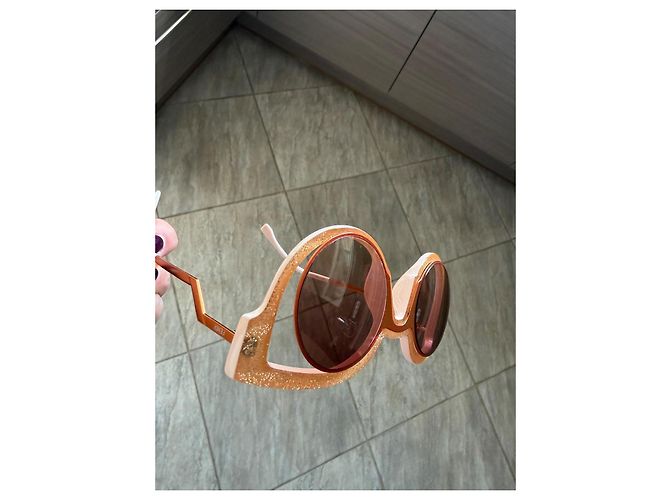 Fendi FF 0137/S Sonnenbrille Braun Pink Orange - Ansicht 7