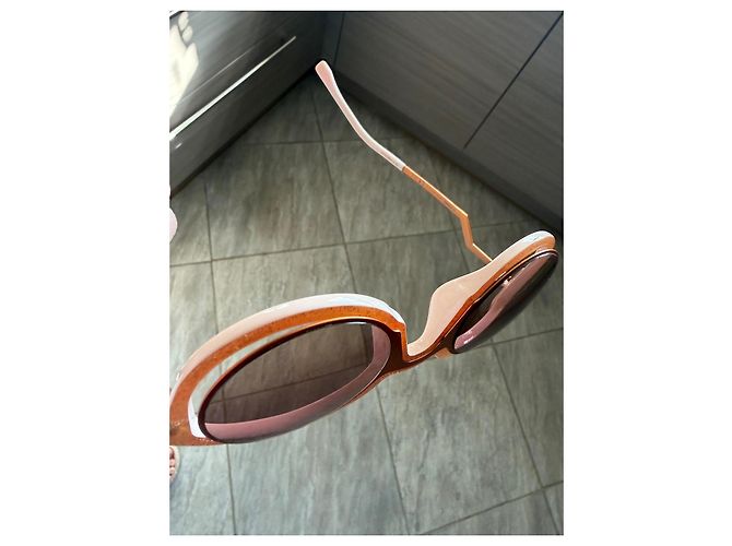 Fendi FF 0137/S Sonnenbrille Braun Pink Orange - Ansicht 8