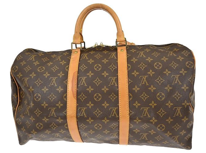 Louis Vuitton Keepall Bandouliere Monogram Canvas 50 Brown - view 2