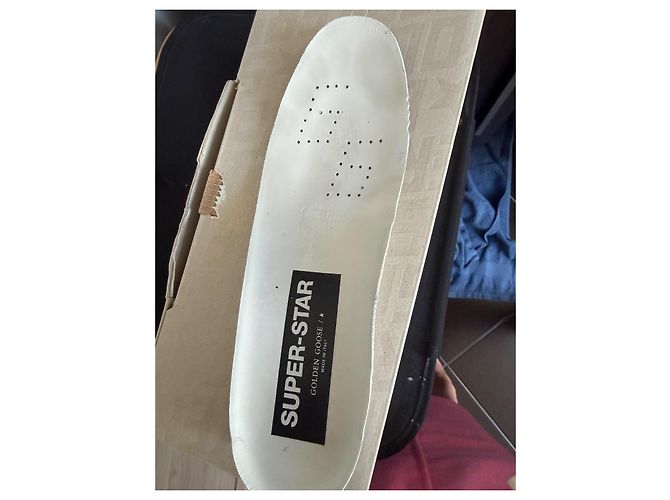 Golden Goose Sneakers Superstar Bianco e Beige - vista 8