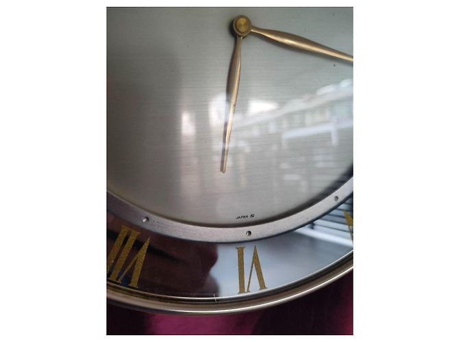 Seiko Decor AS860G Luxury Quartz Wall Clock Silver hardware Gold hardware - view 4