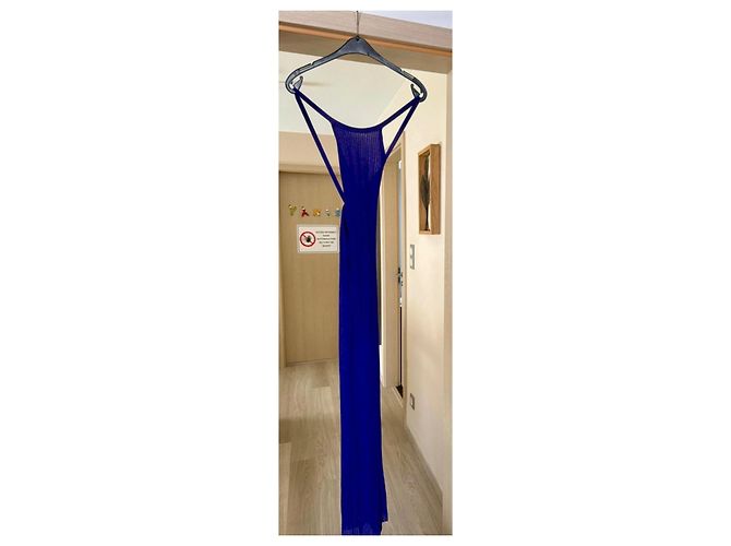 IRO Maxikleid aus Rippstrick in Lila - Ansicht 2