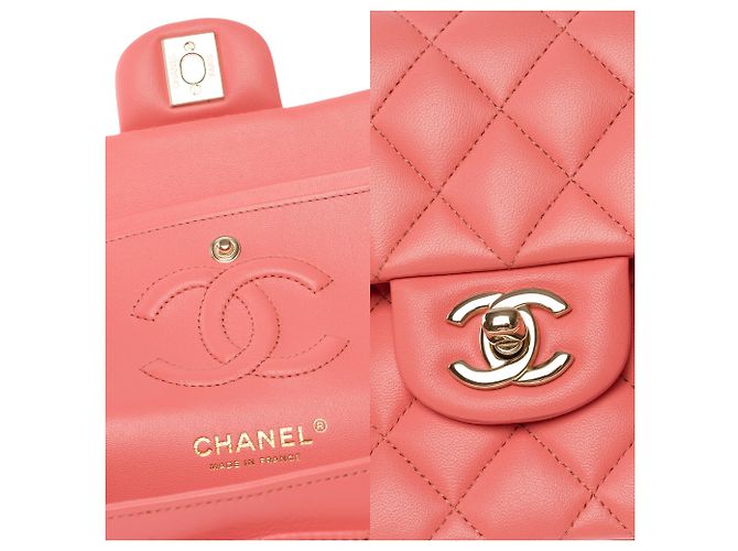Borsa CHANEL Timeless/Classique in Pelle Rosa - 103587 - vista 6