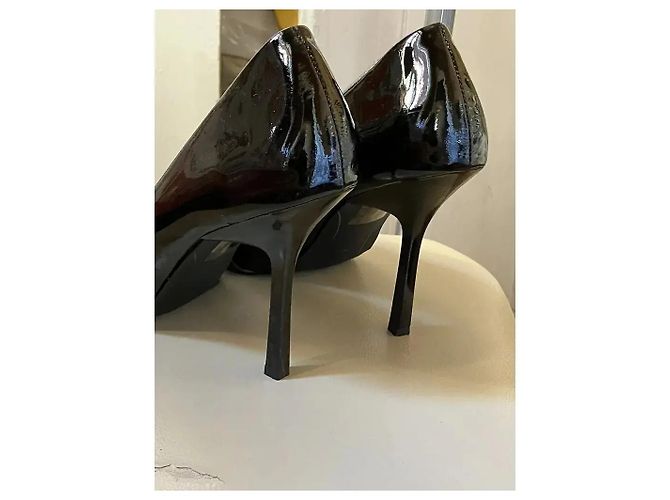 Karl Lagerfeld Sarabande Décolleté Vernice Nera Nero - vista 13