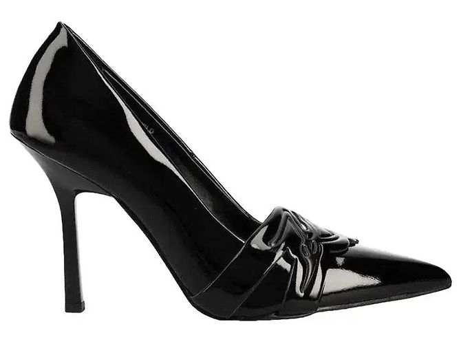 Karl Lagerfeld Sarabande Décolleté Vernice Nera Nero - vista 2