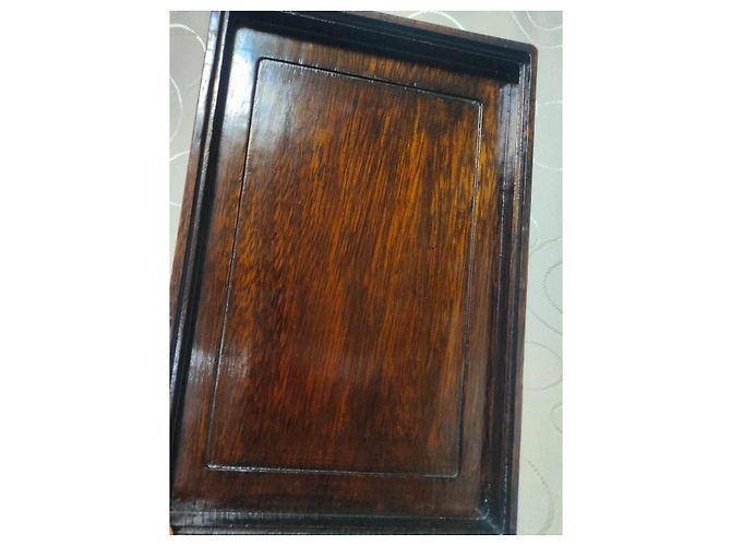 Autre Marque Pierre à encre Duanxi Song Keng et coffret bois de rose Marron Noir - vue 13