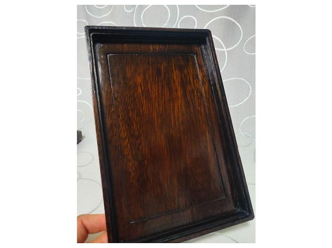 Autre Marque Pierre à encre Duanxi Song Keng et coffret bois de rose Marron Noir - vue 14