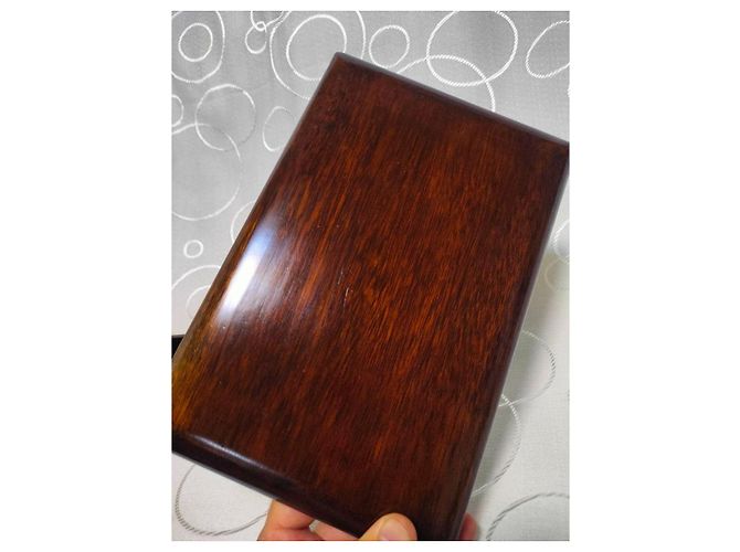 Autre Marque Pierre à encre Duanxi Song Keng et coffret bois de rose Marron Noir - vue 15