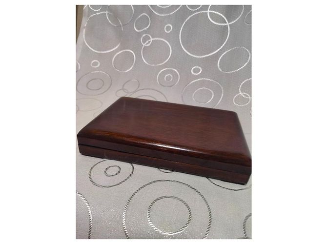 Autre Marque Pierre à encre Duanxi Song Keng et coffret bois de rose Marron Noir - vue 19