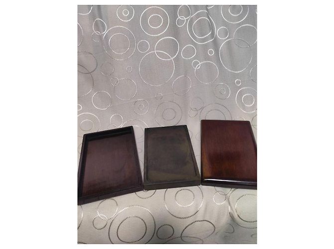 Autre Marque Pierre à encre Duanxi Song Keng et coffret bois de rose Marron Noir - vue 2
