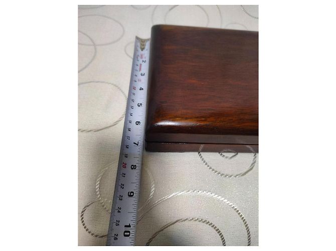 Autre Marque Pierre à encre Duanxi Song Keng et coffret bois de rose Marron Noir - vue 4